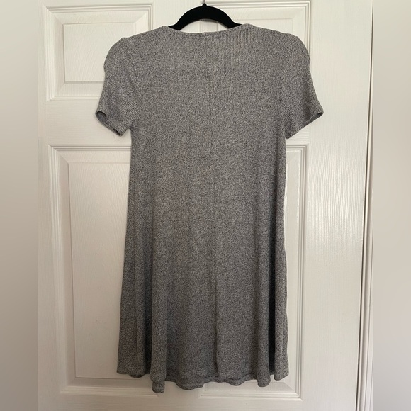 Forever 21 Heather Gray Lace-Up Mini Dress - Picture 5 of 5